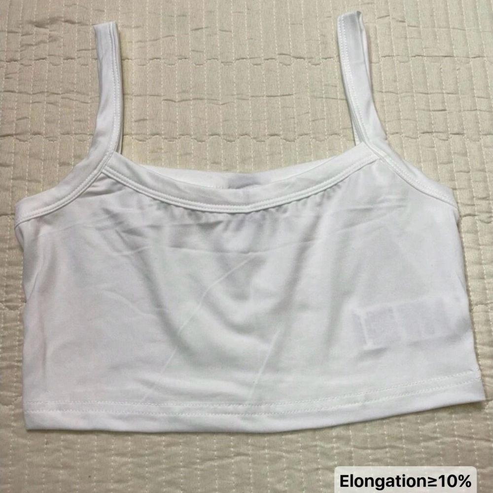 Women casual simple thick strap camisole tank top cropped.